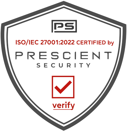 ISO/IEC 27701:2019 Certified by Prescient Security